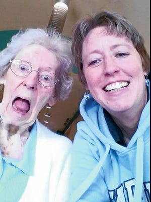 GRAND PRIZE WINNER
$500 gift card to Albert F. Rhodes
My 90 year old mother, June Bair, and I were waiting at the doctor's office. I told her to make a funny face and I would post a selfie... this is what I got! Perfect! – Submitted by Barbara Goodman