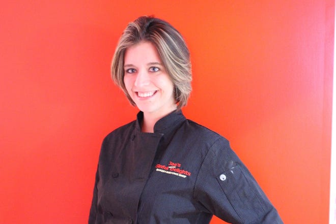 Heather Regan makes sweet creations as the assistant pastry chef at Jae's Sinful Delights in Panama City Beach.