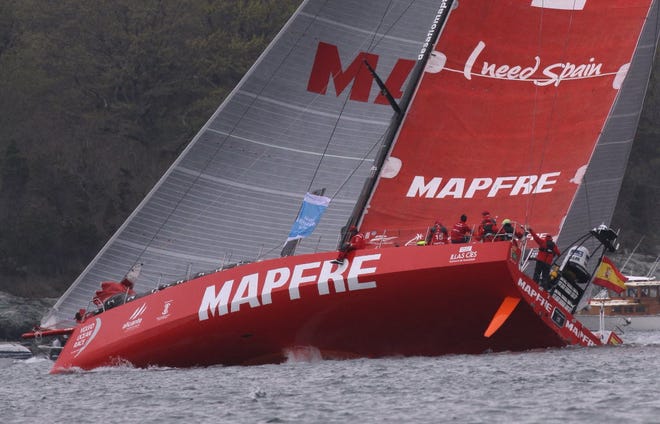MAPFRE won its first in-port race on Sunday in Newport.