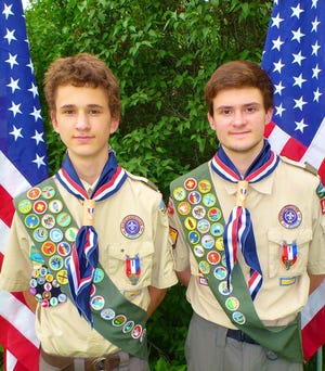 Krichel brothers earn Eagle Scout rank