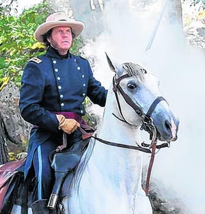 Bill Paxton as Sam Houston in a scene from the television mini-series "Texas 
Rising." The new show debuts Monday on the History Channel. PRASHANT GUPTA / 
HISTORY