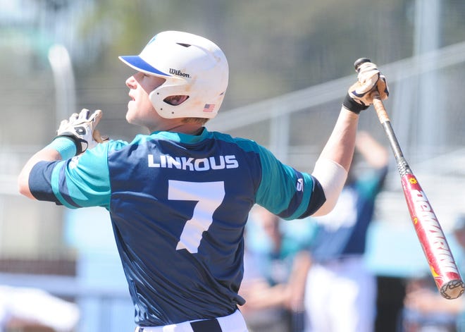 North Brunswick alum and current UNCW Seahawk Steven Linkous is on the 2015 Wilmington Sharks summer baseball roster. StarNews file photo