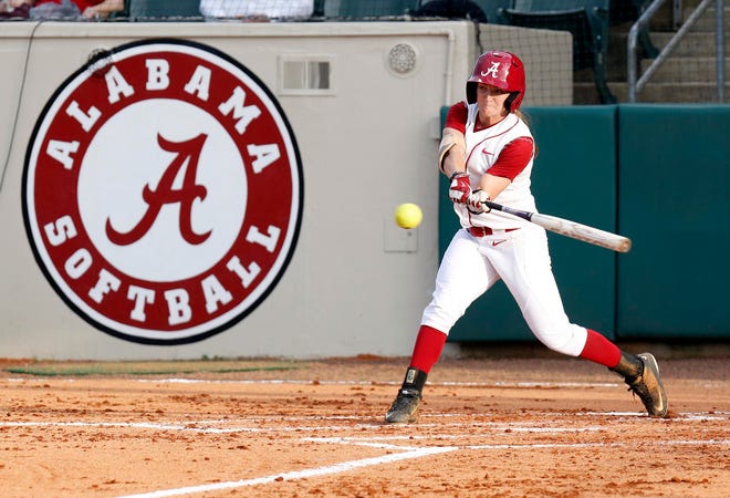 Haylie McCleney, who was named first-team All-America for the third year in a row, leads the Crimson Tide with a .453 batting average.