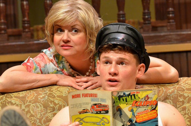 Rae Mancini and Cory Crew star in "Entertaining Mr. Sloane," at 2nd Story Theatre in Warren.

Richard W. Dionne Jr.