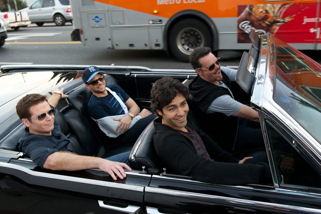 The buddies of “Entourage” (l to r): Kevin Connolly, Jerry Ferrara, Adrian Grenier, Kevin Dillon