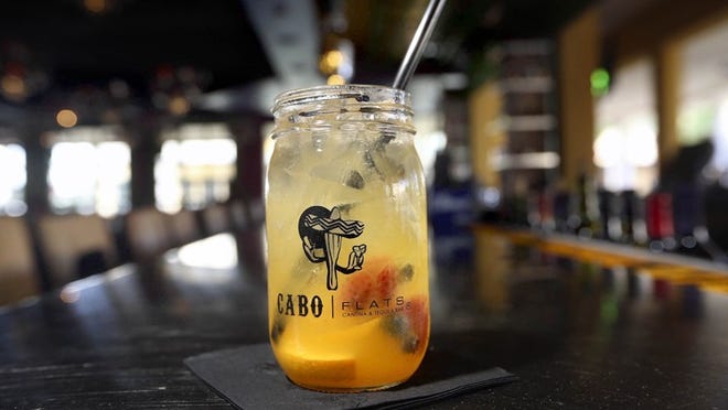 White Sangria is served at Cabo Flats restaurants. (Bill Ingram / Palm Beach Post)