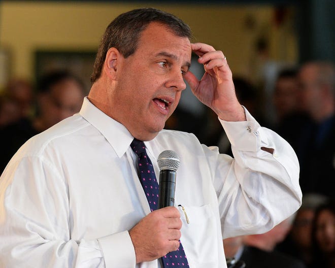 (File) New Jersey Gov. Chris Christie will host a town hall event on his "Fairness Formula" on Tuesday in Bordentown City.
