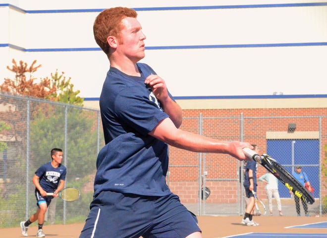 The Exeter High School boys tennis team had just one senior this season, Mark Cochran, the team's No. 3 singles play who helped the team climb back to the Division I semifinals this season. Ryan O'Leary/Seacoastonline