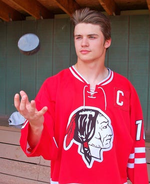 Spaulding senior Justin Jewell has been named Foster's ice hockey player of the year. Mike Whaley/Fosters.com