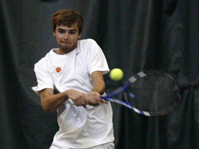 Hunter Harrington is only the fourth Clemson men's tennis player to earn All-ACC honors three times.