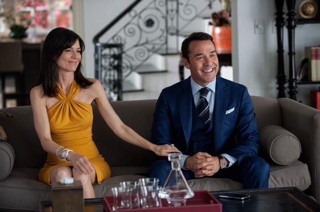 PERREY REEVES, LEFT, AND JEREMY PIVEN star in "Entourage." The movie picks up six days after the series finale.