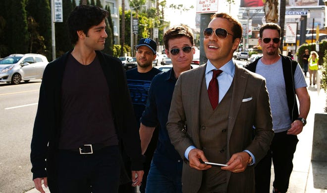 From left, Adrian Grenier as Vince, Jerry Ferrara as Turtle, Kevin Connolly as Eric, Jeremy Piven as Ari Gold and Kevin Dillon as Johnny Drama in Warner Bros. Pictures,' Home Box Office's and RatPac-Dune Entertainment's comedy "Entourage," a Warner Bros. Pictures release.