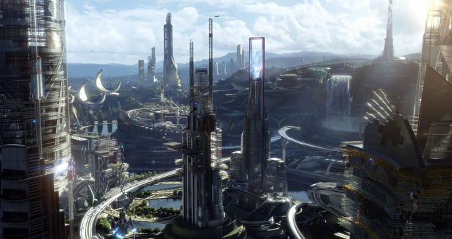 A scene from Disney's "Tomorrowland," which stars George Clooney. Courtesy photo/Disney
