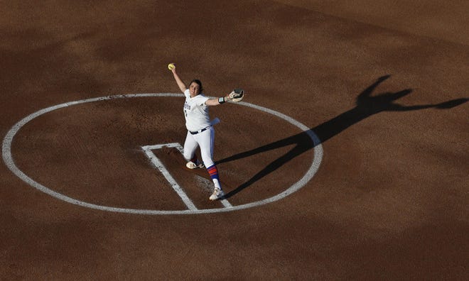 Lauren Haeger was named the Women's College World Series Most Outstanding Player.