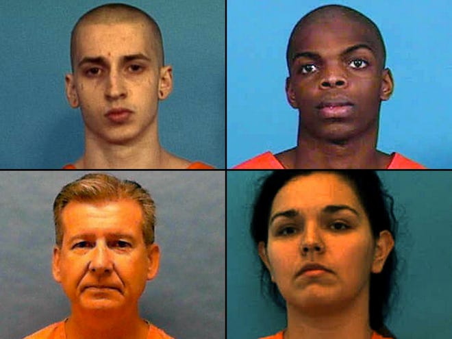 Death Row inmates from Marion County include, clockwise from upper left, Michael Bargo, Renaldo McGirth, Emilia Carr and William Kopsho.