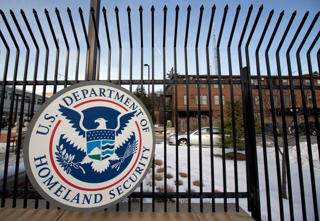 This Feb. 24, 2015, file photo, shows the Homeland Security Department headquarters in northwest Washington.