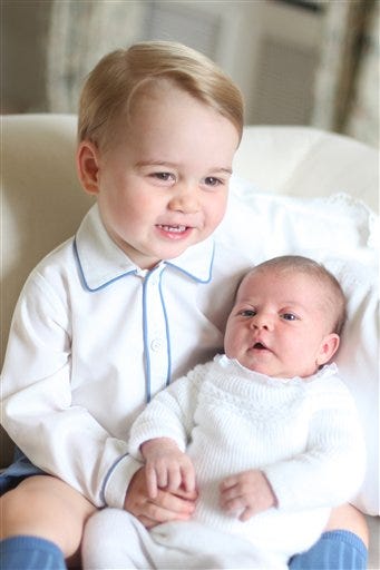 PRINCE GEORGE & PRINCESS CHARLOTTE of Cambridge US $2 Bill Official Portraits 