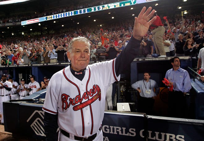 It only seemed like Bobby Cox managed the Braves forever. But in his 20-plus years at the helm, he coached the bulk of the players who made it on to Sports Editor Alan Ford's All-Time Atlanta Braves team. (Associated Press)