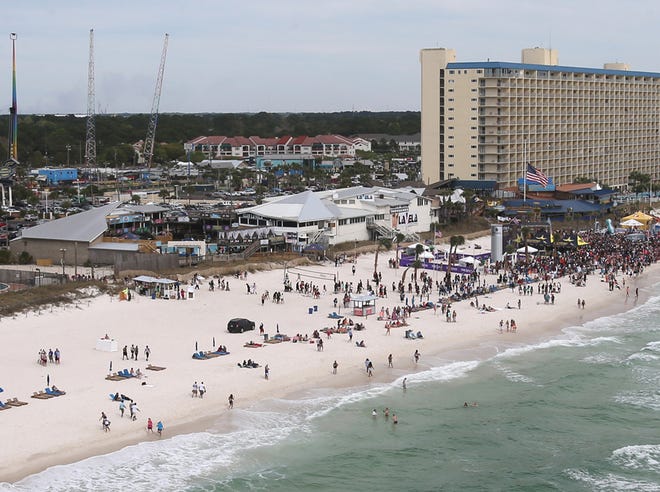 The super clubs in Panama City Beach are seen March 27 during Spring Break. Officials are debating whether the Beach Council’s proposed Spring Break alcohol ordinance provides a loophole to clubs to continue the celebration in the sand.