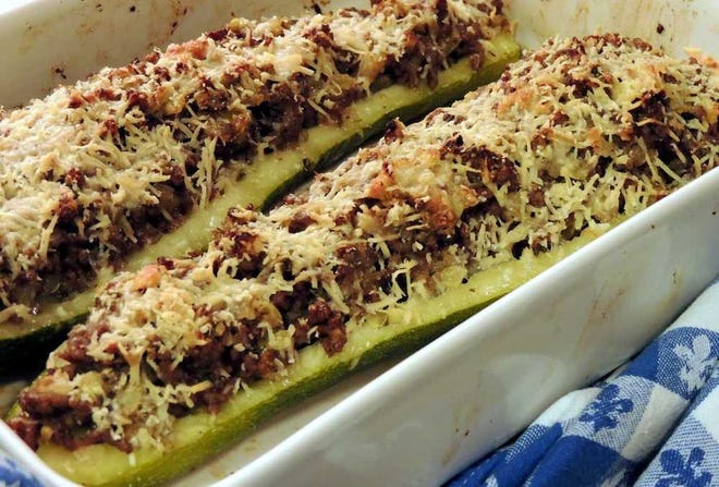 Damon Lee Fowler photosMama's Baked Stuffed Zucchini is a perfect way to make use of those slightly over-grown squash.