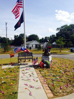 Stanley residents paid tribute to local Marine killed four years ago in Afghanistan.