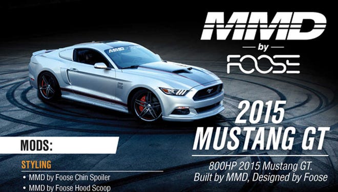 Provided by American Muscle American Muscle's 800-horsepower Ford Mustang GT, designed by Chip Foose, will be given away in August.