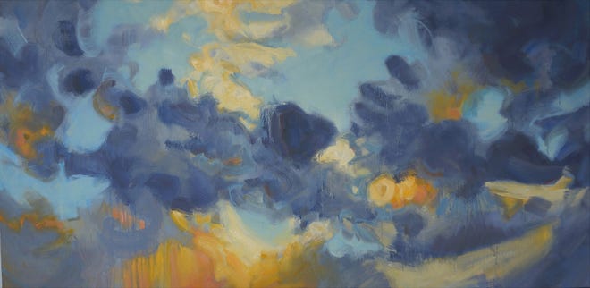 Kate Doyle's "Sky Grammar V," oil on canvas, is part of the latest show at Drift Contemporary Art Gallery. Courtesy photo