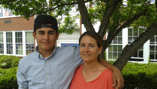 Trevor and his mother, Christie Clifford Salema. Trevor, a student at Robert W. Traip Academy in Kittery, Maine, was diagnosed with cystic fibrosis at 4½ months.