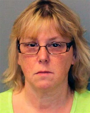 This Friday, June 12, 2015 photo provided by the New York State Police shows Joyce Mitchell. Mitchell is accused of helping inmates David Sweat and Richard Matt escape from the Clinton Correctional Facility in Dannemora, N.Y. on June 6, 2015. Authorities say that Mitchell, a tailor shop instructor at the prison provided some of the tools that the men used in their escape. They are still at large.