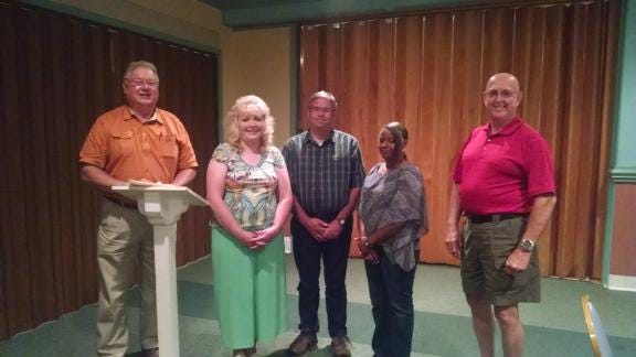 Woodman of the World Chapter 518 Lodge recently recognized bus drivers for their excellent bus driving service to the children of Cleveland county Schools. From left are Wayne Putnam, Wendy Whitaker, Richard Kendrick, Phyllis Ramsey and Larry Gamble.