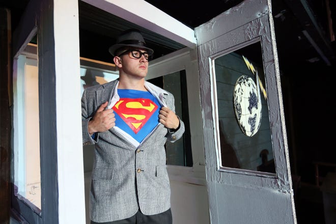 Dalton Rodriguez will play Superman and his bespectacled alter ego Clark Kent in the Family Community Theatre's upcoming production of "It's a Bird . . .It's a Plane . . . It's Superman." The production runs June 18-21, 2015, at the Flag Theatre.