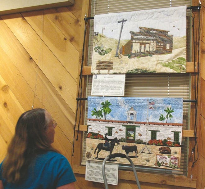 Cris Hartman and other quilters from the Redding Sew-Ciety of Redding created 57 quilts to commemorate the 150th anniversary of the establishment of the California State Park system. These quilts are on display at Mt. Shasta Sisson Museum through July 26.