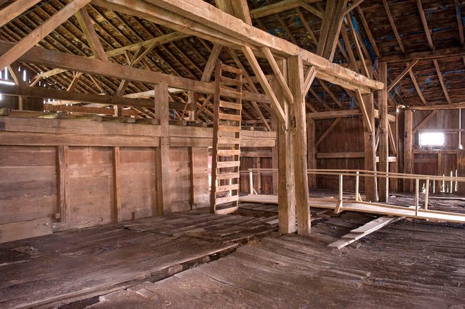 The Davidson barn was built in 1839 and was used to house cattle, carriages and equipment.