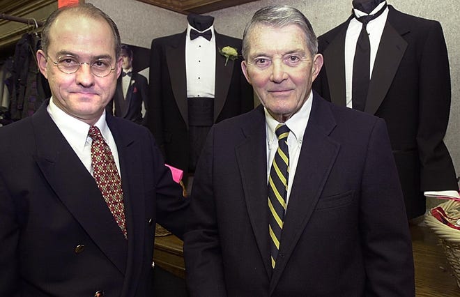 Frank Mehler, right, and Tom Mehler, son of co-founder Robert W. Mehler, operated MehlerÃ¢â‚¬s Formal Wear at 1121 State St. The store closed in 2002.