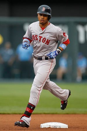 Mookie Betts is the reigning American League Player of the Week.