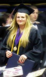 Christian J. Deviney recently graduated Magna Cum Laude from the Honors College at Western Carolina University. She is the daughter of Apryl D. Peters and granddaughter of Jim and Collette Deviney.