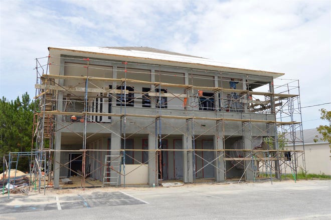 Construction has been taking place along Highway 98 in Miramar Beach on what will soon be the Cigar Factory Social Club and Miramar Massage Hair and Spa.