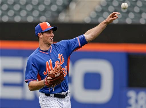 New York Mets pitcher Steven Matz throws the ball before a baseball game against the Cincinnati Reds Saturday, June 27, 2015, in New York. (AP Photo/Frank Franklin II)