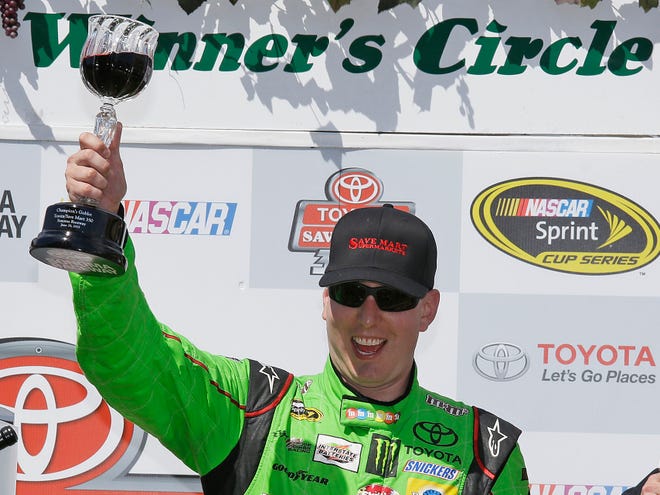 Kyle Busch, who improved to 37th in the Sprint Cup points standings, will still have to reach the top 30 to qualify for the Chase despite Sunday’s victory in Sonoma, Calif.