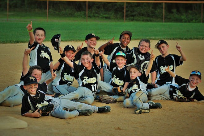 The Burlington Township Falcons 8U district team won the championship in the 8-year-old bracket of the Sacred Heart CYO Crazy 8s baseball tournament. The Falcons lost their first game, then won four straight and clinched the title with a 10-4 win over Seneca. Team members are (in alphabetical order) Jordan Barclay, C.J. Brewer, Aidan Cavanaugh, Justin Dorety, Dylan Fitzpatrick, Grant Francisco, Sean Heffernan, Chase Krawiec, Justin Lomurno, Clinton Pollack, Joe Scimone and Kyle Stoner. Not pictured are head coach Joe Dorety and assistants Bill Heffernan, Scott Stoner and Chad Brewer.