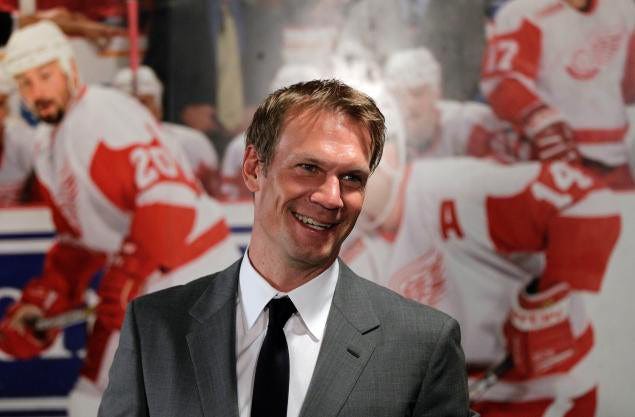 Nicklas Lidstrom was elected to the Hockey Hall of Fame on Monday. The Associated Press