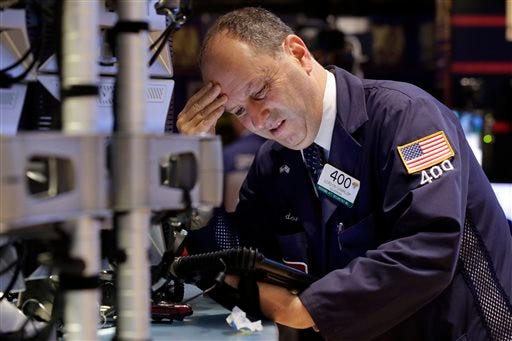 Stocks closed with their biggest losses of the year as investors worry about fallout from Greece's worsening debt crisis. The Dow Jones industrial average dropped 350 points, or 2 percent, to 17,596.