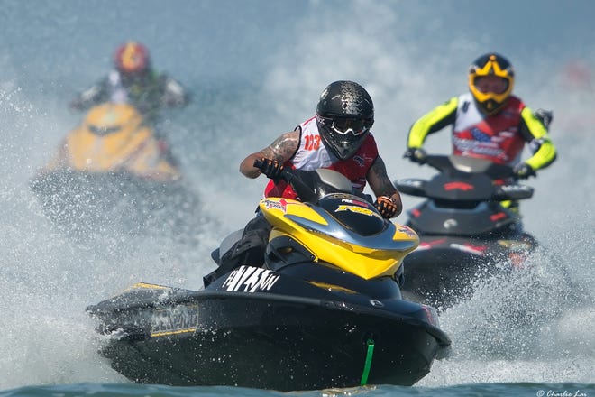 Professional and amateur jet-ski racers will participate in this weekend's Sarasota Powerboat Grand Prix off Lido Beach. Races are Saturday and Sunday.