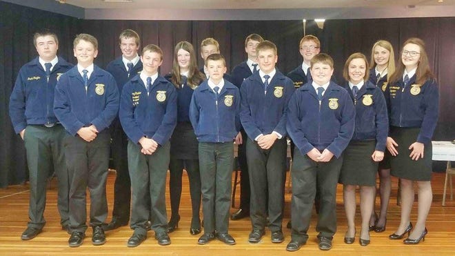 Members of the Mohawk Valley FFA Chapter are pictured during 77th annual banquet on June 19. SUBMITTED PHOTO