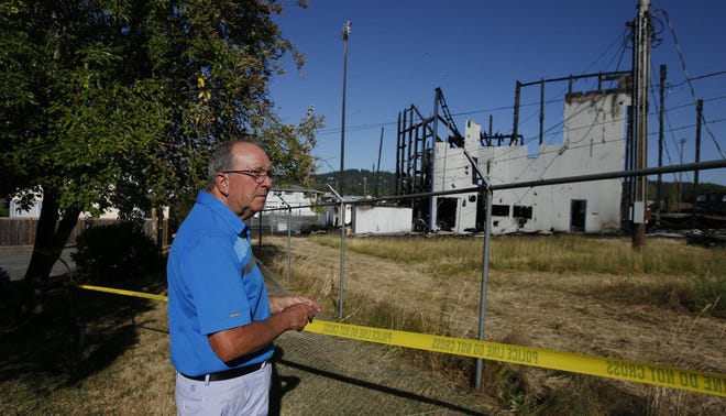 Bob Beban visits the remains of Civic Stadium where he was the general manager for 28 years. (Chris Pietsch/The Register-Guard)