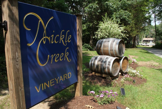 Nickle Creek Vineyard, in Foster, is owned by Sheri and Steven O'Connor. Steven is also the winemaker. 



The Providence Journal/Sandor Bodo