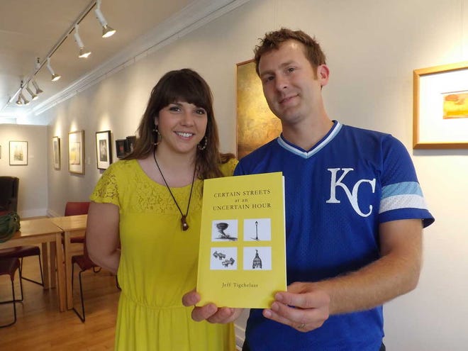 Writer Jeff Tigchelaar and artist Charlotte Pemberton, both of Lawrence, collaborated on "Certain Streets at an Uncertain Hour," a collection of poetry illustrated by pen-and-ink drawings. The book was published in June by Woodley Press at Washburn University.