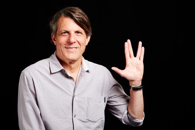 In this June 29, 2015 photo, lawyer-turned-director Adam Nimoy, son of the late Star Trek actor Leonard Nimoy, poses for a portrait in New York to promote his documentary about his father, "For the Love of Spock." (Photo by Dan Hallman/Invision/AP)