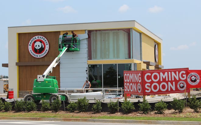 Jennifer Menster/Savannah Morning News - Panda Express is set to open soon and is located on the corner lot of the Tanger Outlet mall.