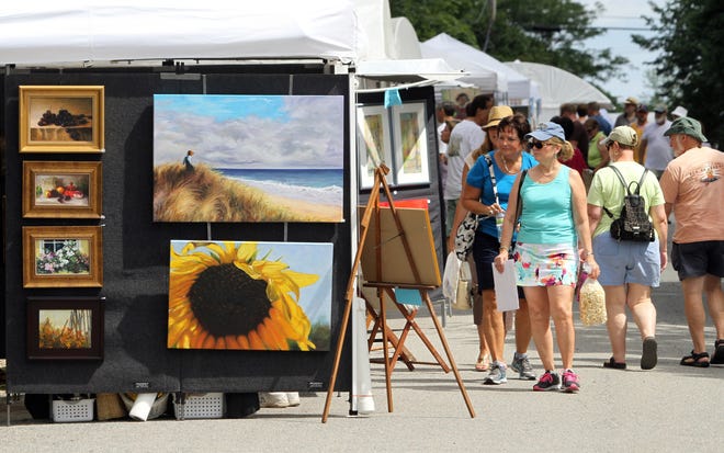 The 53rd annual Wickford Art Festival takes place this weekend, July 11-12, in Wickford Village. One of the largest outdoor art events in the Northeast, the festival features works by more than 200 artists from across the country. 

The Providence Journal/Bob Breidenbach